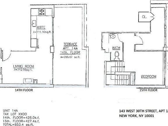 5th image of 143 W 30th St APT 14A