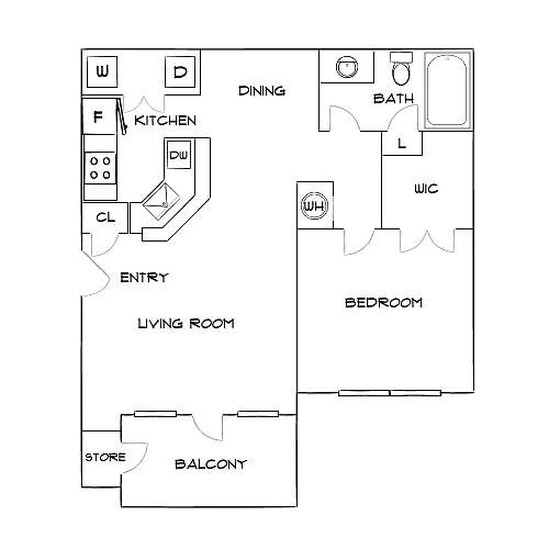 Floor plan Design 1B