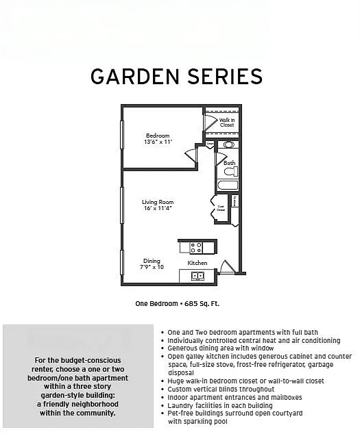 Floor plan One Bedroom
