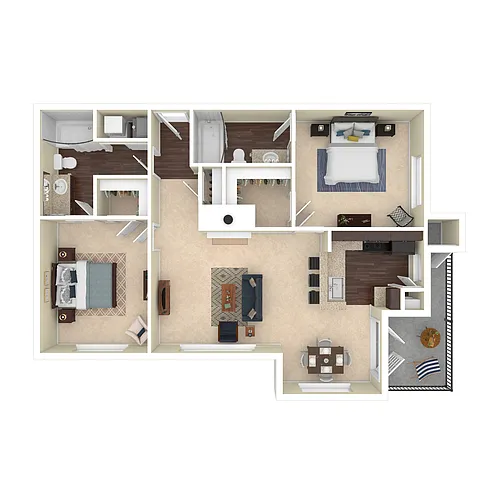 Floor plan B2 Renovated