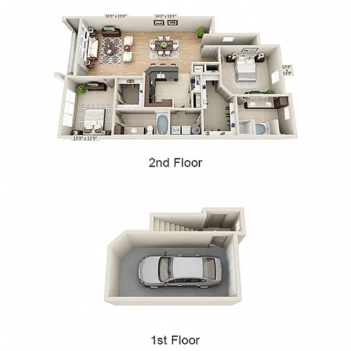 Floor plan B3BG