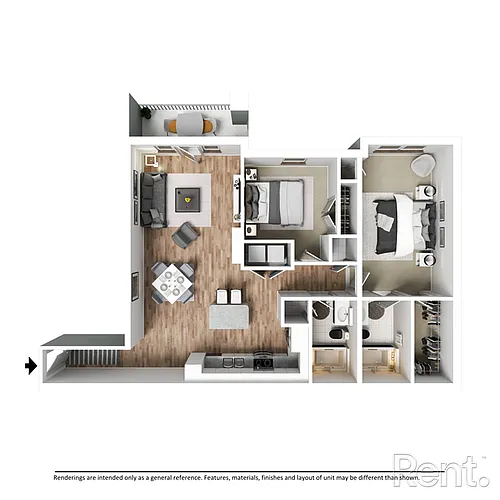 Floor plan 2 Bedroom