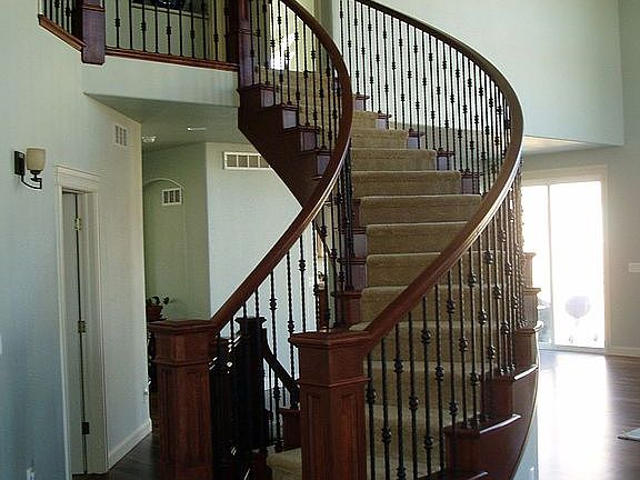 Custom cherrywood staircase