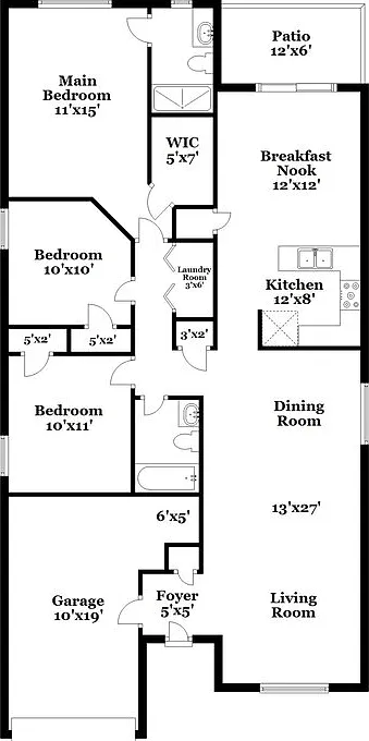 3 bed, 2.0 bath, 1384 sqft, $2,380 — Photo 2