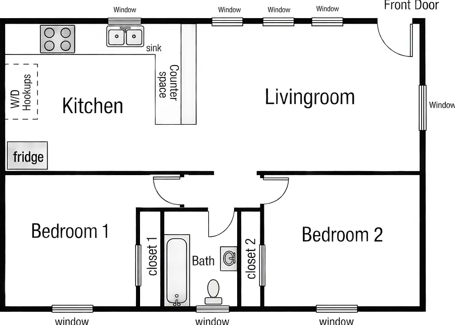 2 bed, 850 sqft, $1,349 — Photo 3