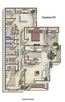 Floor plan Keystone CD