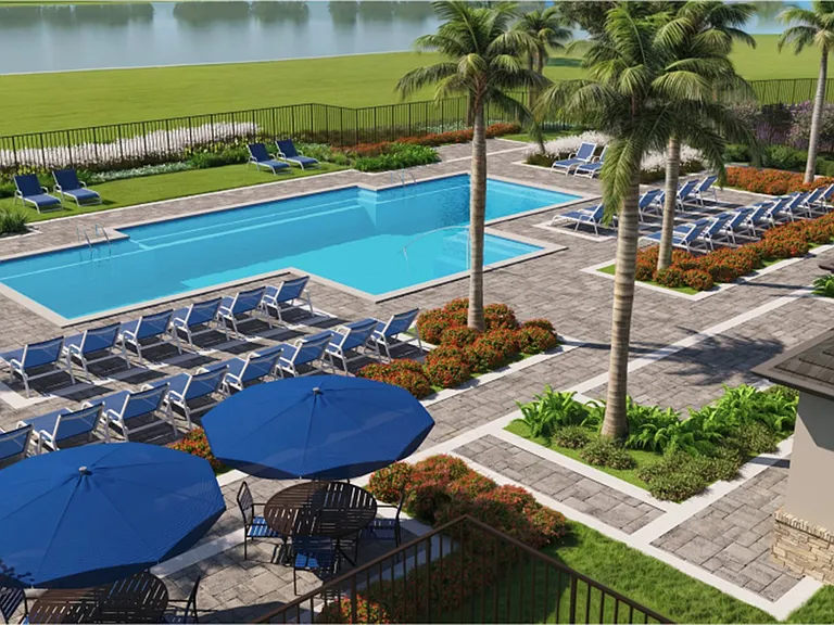 Community pool - construction in progress.