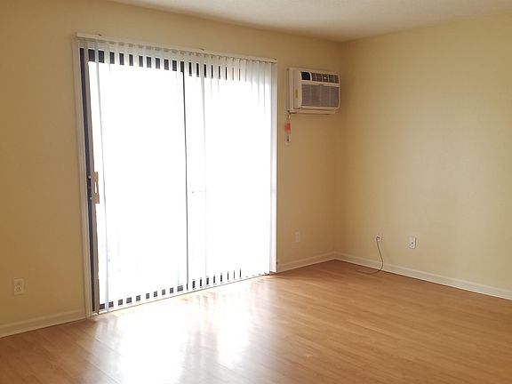 Living room and patio door.