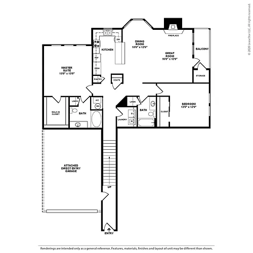 Floor plan The Blossom - Premium