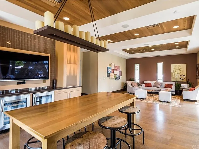 Community wine room with cable television