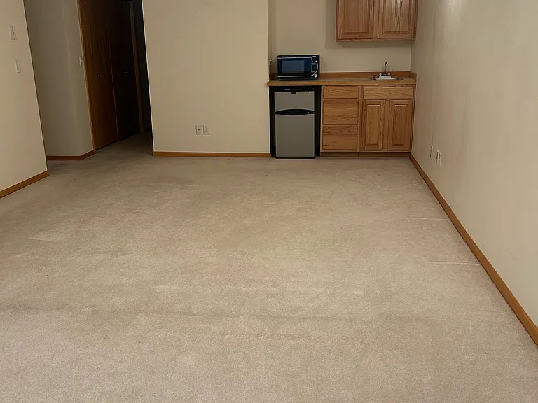 Living area and wet bar