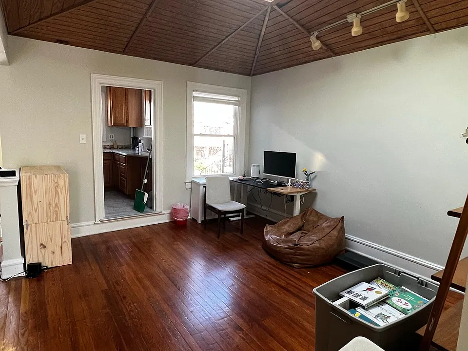 Living room with sky light