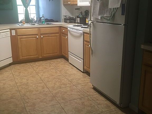Updated tile in kitchen