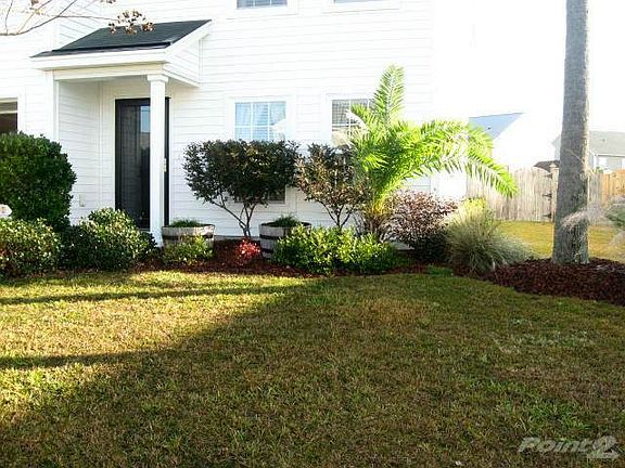 Landscaped yard