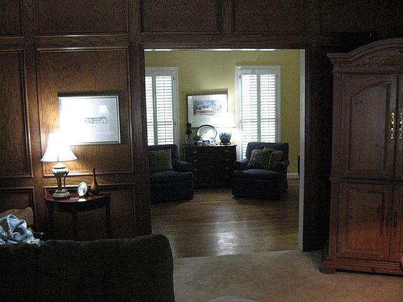 Family Room opens into Den