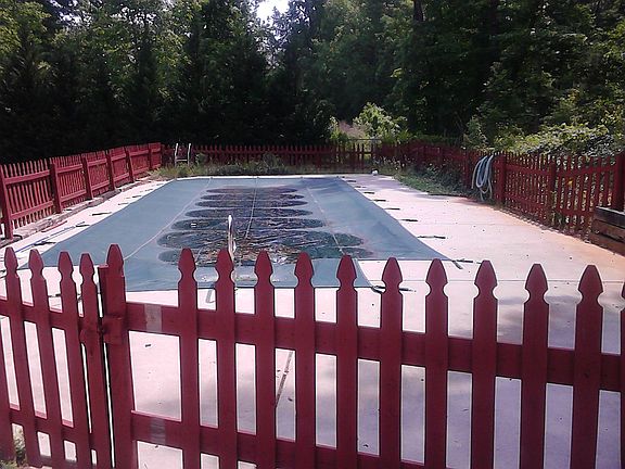 fenced in pool