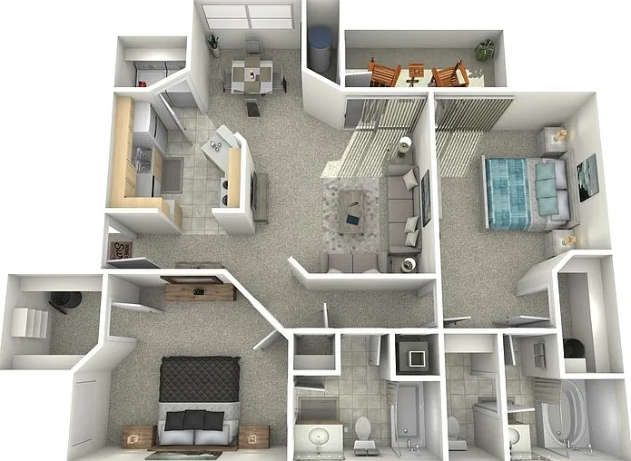 2x2 Floorplan Diagram
