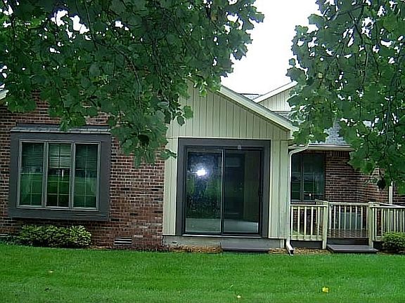 Rear view of sun room.