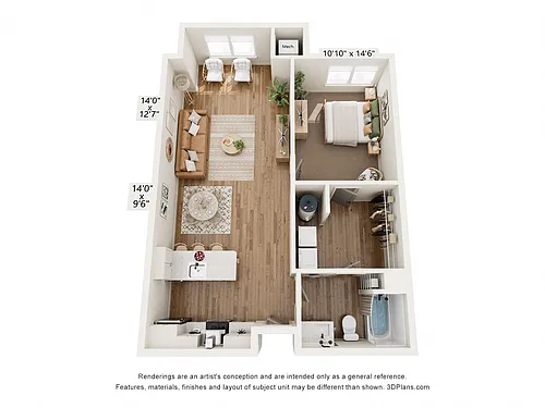 Floor plan A1A