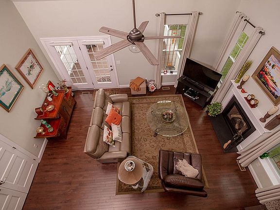 Looking from loft area