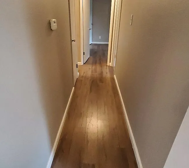 Hallway with closet