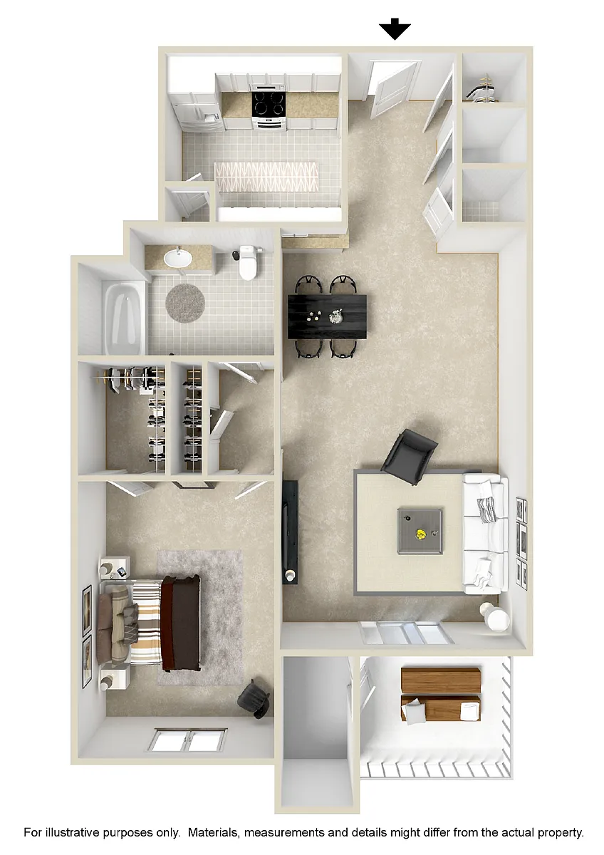 Floor plan One Bedroom