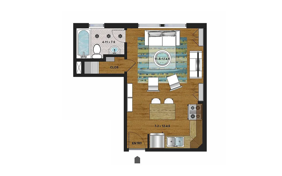 Floor plan Studio