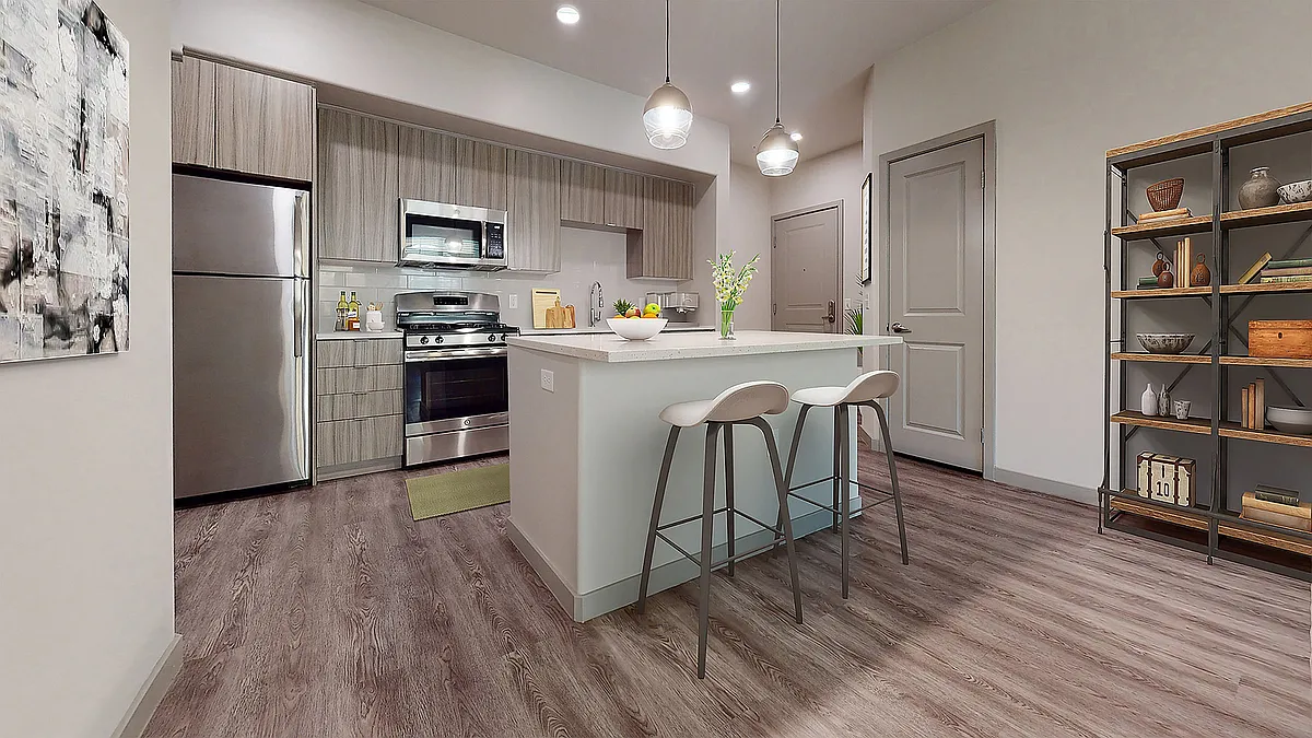 Kitchens with pendant lighting - AMLI Camarillo