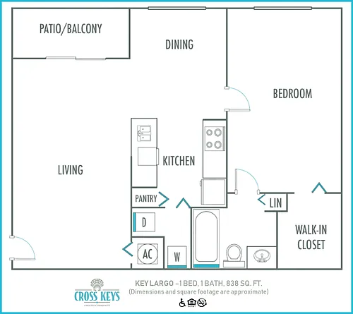 Floor plan KEY LARGO - CROSS KEYS