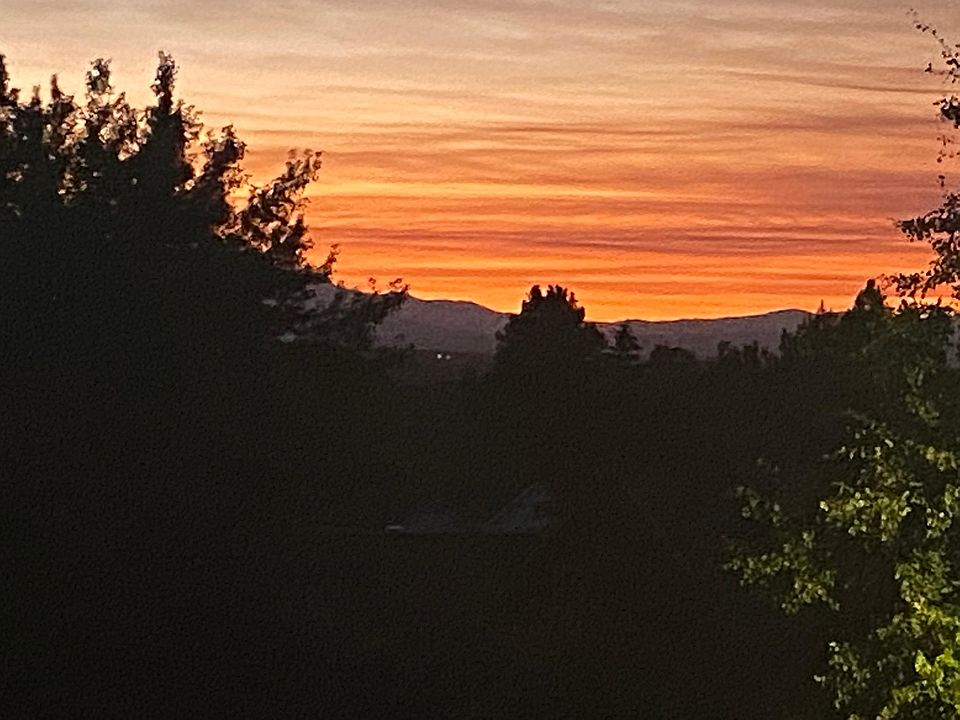 Sunset from front porch 8/6/2022