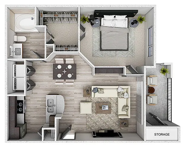 Floor plan A1 - The Hartman