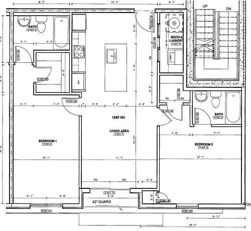Floor plan X01 - Large Balcony