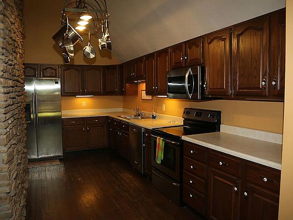 Kitchen with wood cabinetry