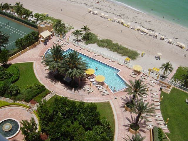View to the Pool from Balcony