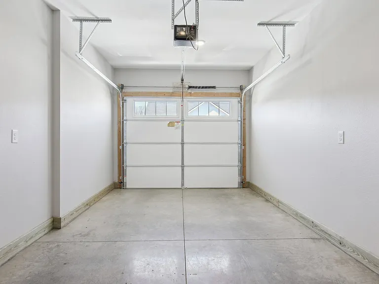 Private attached garage with opener
