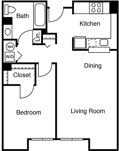 Floor plan 1 Bedroom I