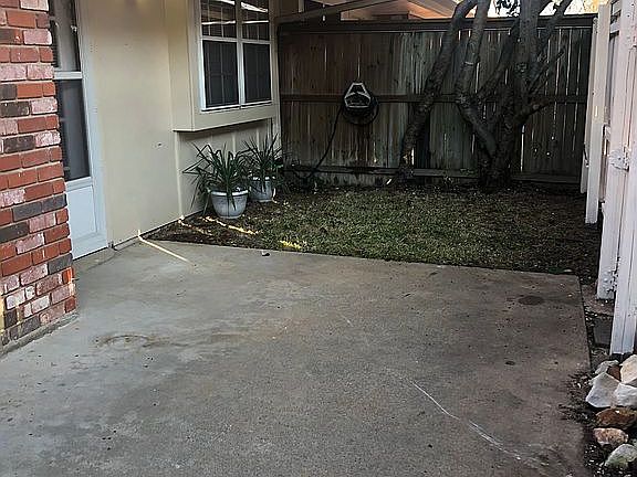 Enclosed patio 
