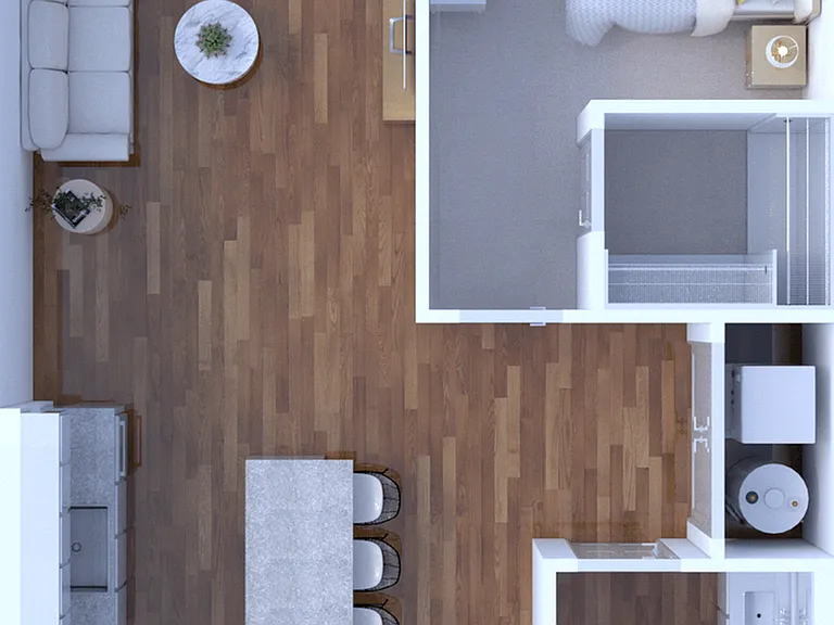 1 Bedroom/1 Bathroom-743/755 1 Bedroom/1 Bathroom-743/755