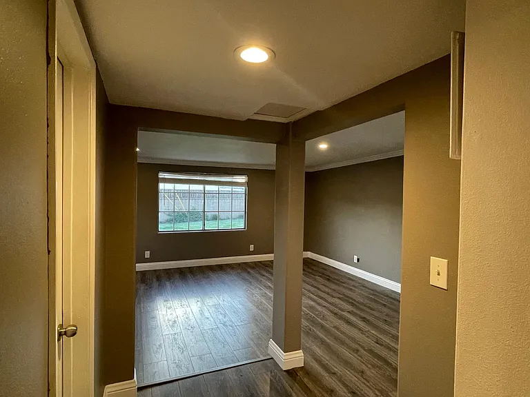 Kitchen looking to Den