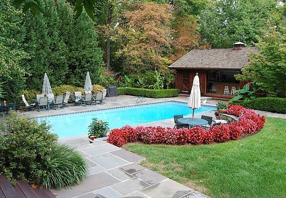 Pool with Pool House