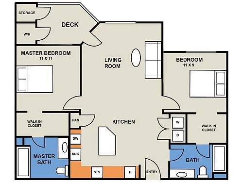 Floor plan The Redwood- East