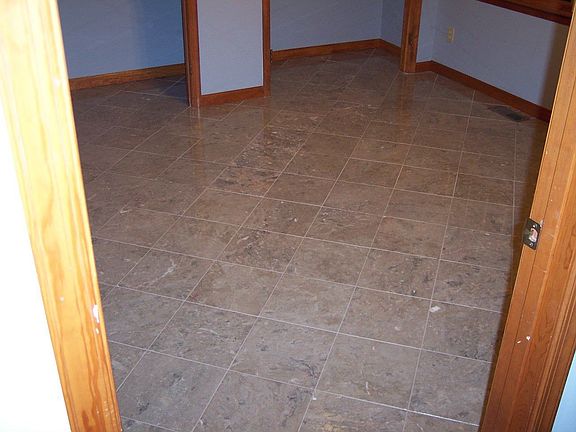 Marble floor in office