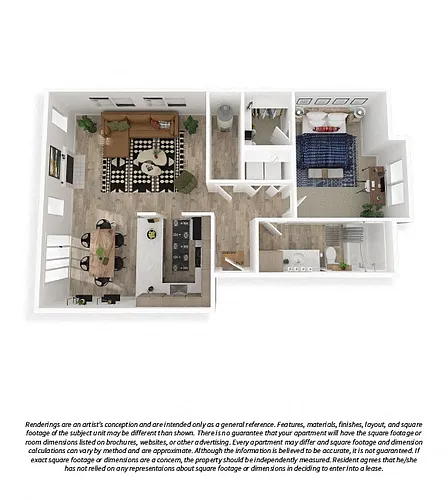 Floor plan 1x1 Classic