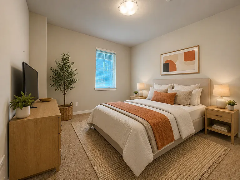 First floor bedroom. Virtually staged.