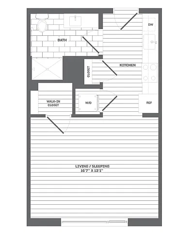 Floor plan Studio-A1