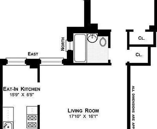 2nd image of 124 W 93rd St APT 6E