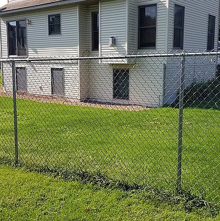 View of back. Fenced in yard
