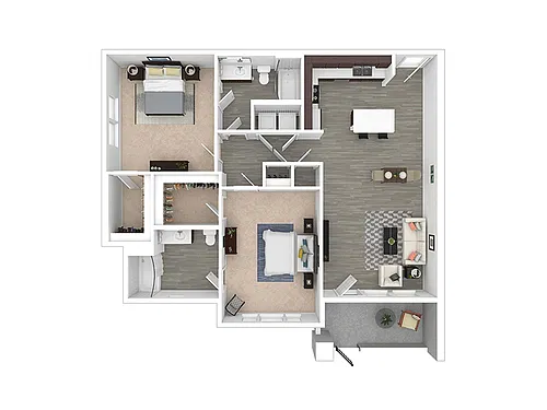 Floor plan 2x2-1231