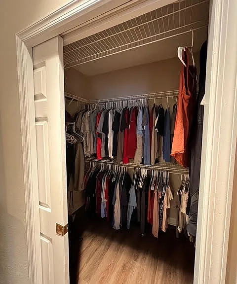 Master walk-in closet