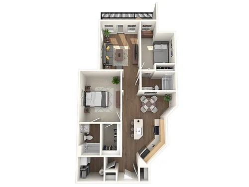 Floor plan B1-W